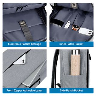 15.6" WAYU Laptop Backpack with External USB Port 05